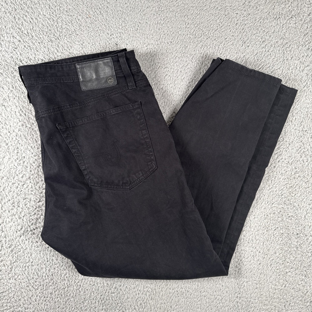 Adriano Goldschmied AG Everett Pants Mens 36x32 (38x28) Black Slim Straight